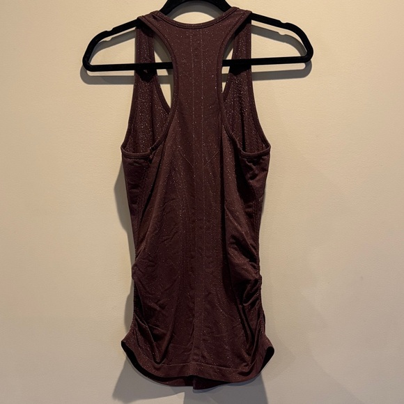 Athleta Maroon Sparkle Sleeveless Women's Top - Picture 5 of 5